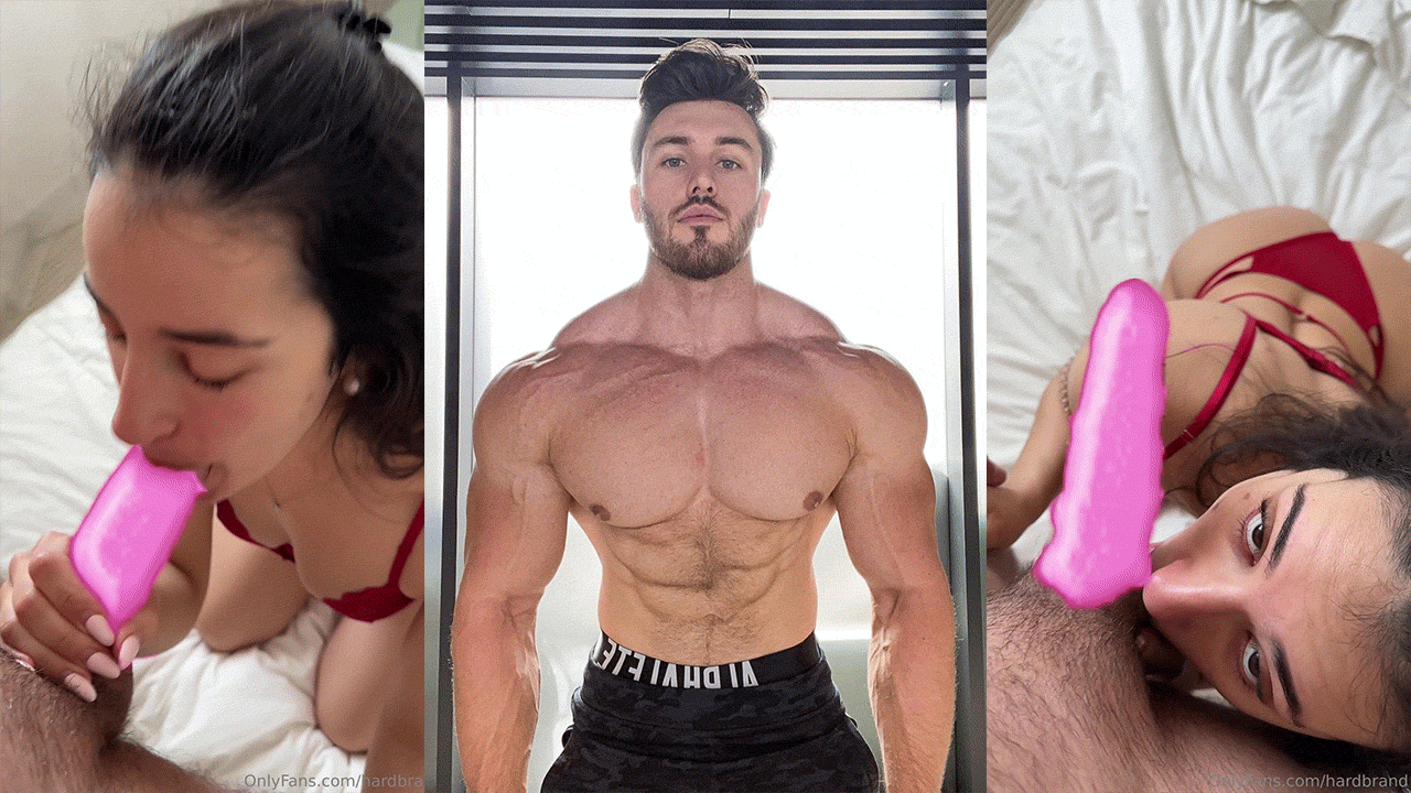 Muscle YouTuber Brandon Harding fucks his new girlfriend